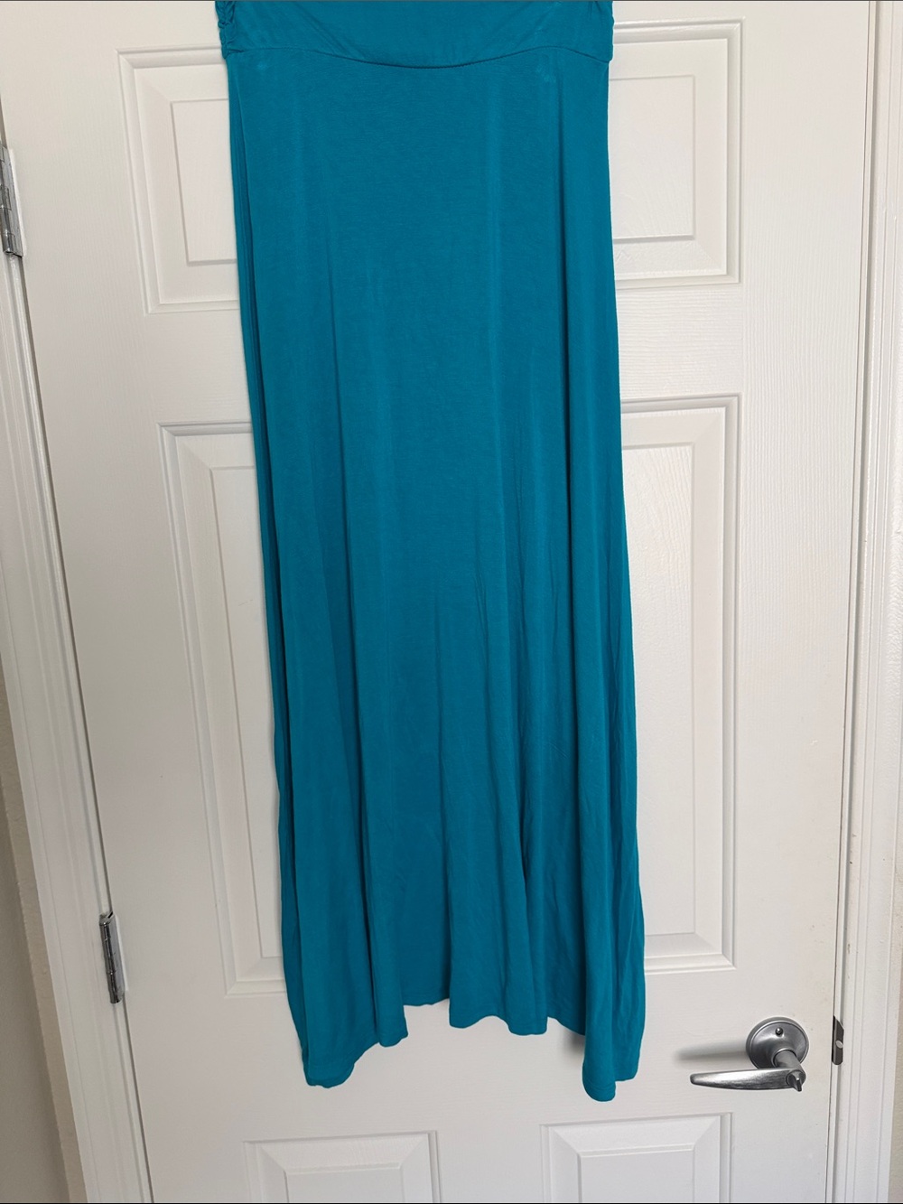 Teal Maxi Skirt - Women's Long Flowing Skirt,waist-34”,stretchy Size L